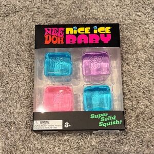 NeeDoh Nice Ice Baby Squishy Toy - Blue, Purple, Pink